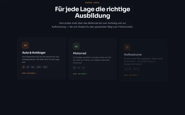 Fahrschul-Website