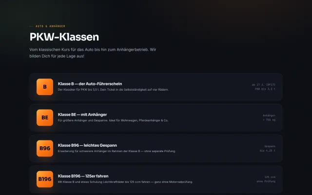 Fahrschul-Website