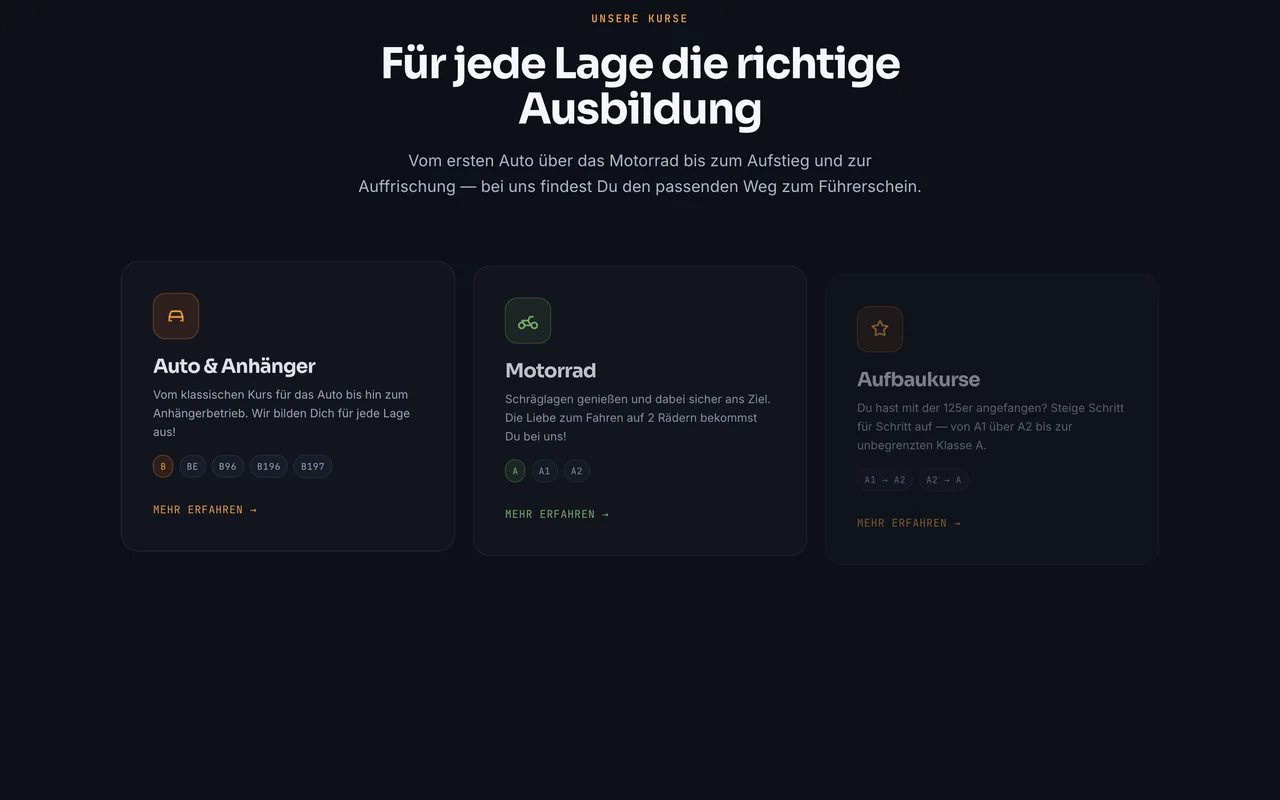 Fahrschul-Website