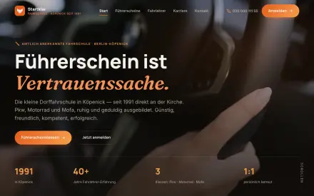 Fahrschule – Design-Entwurf von Webziger